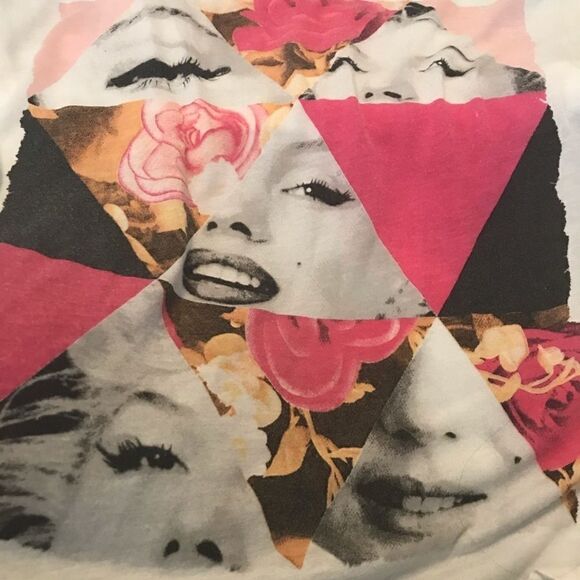 Marilyn Monroe Graphic Tee White Short Sleeve - Picture 8 of 12